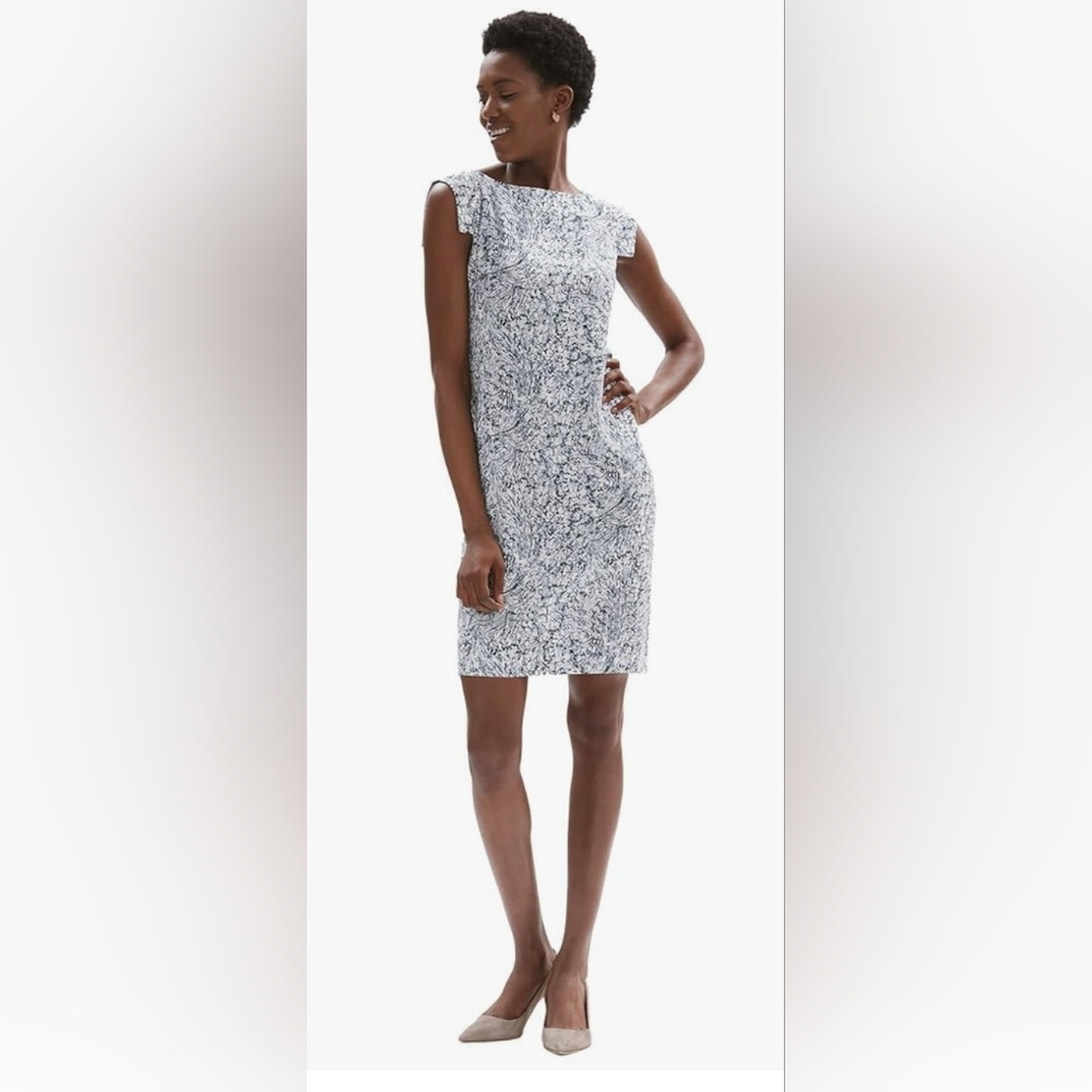 M.M. Lafleur Women's Sarah Short Sleeve Boat-Neck Dress Size 8